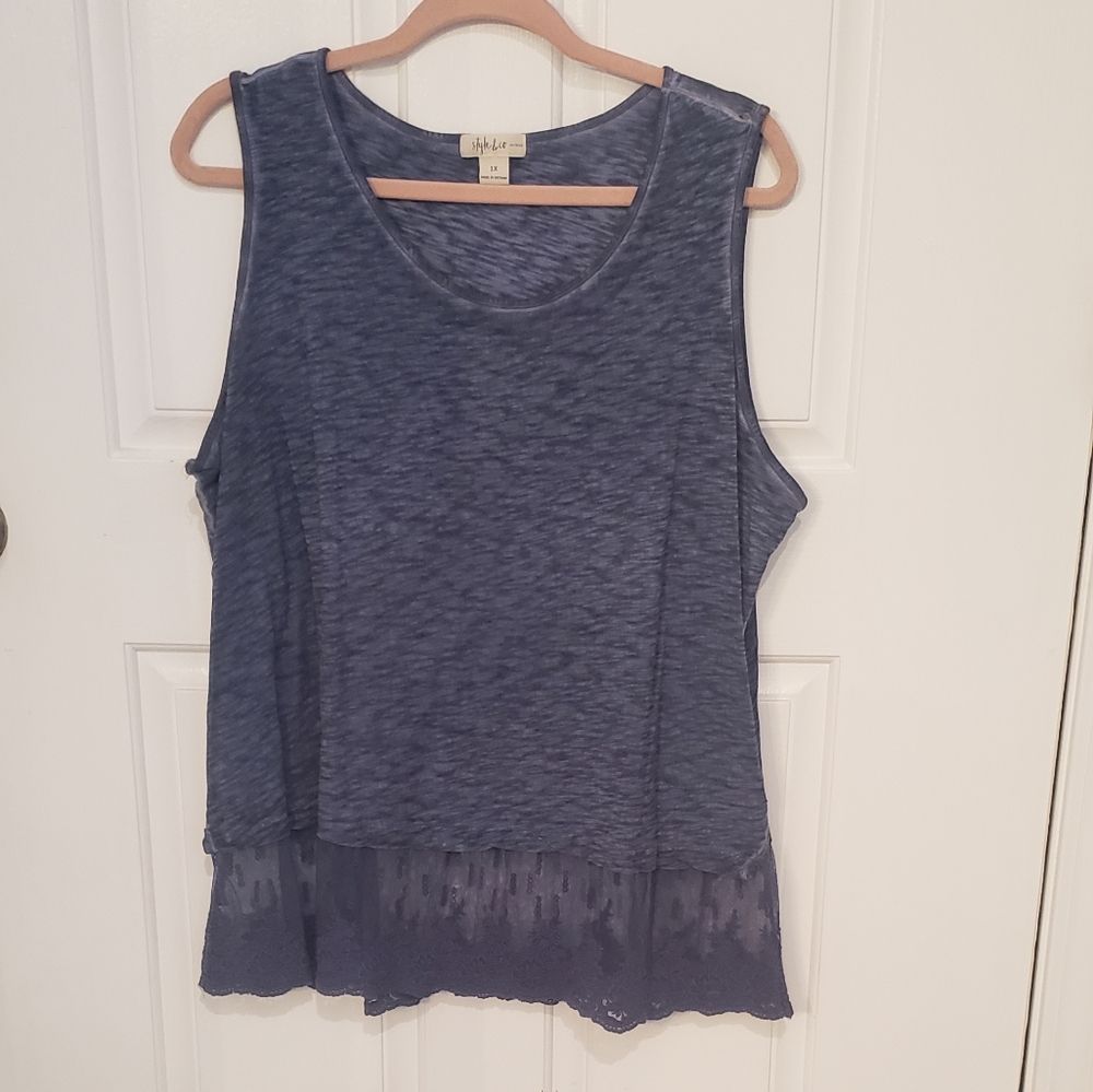 Style and Co. tank style blouse